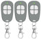 3 x AAM0049 Télécommande Motorisation Portail Portes de Garage 4-Canaux 433,92MHz Garantie de 3 Ans