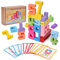 PKKP Zahlenbausteine, Number Blocks aus Holz Zahlenblock Spielzeug, Bausteine Holz Zahlenerkennungs Stapelspiel, Montessori Spielzeug