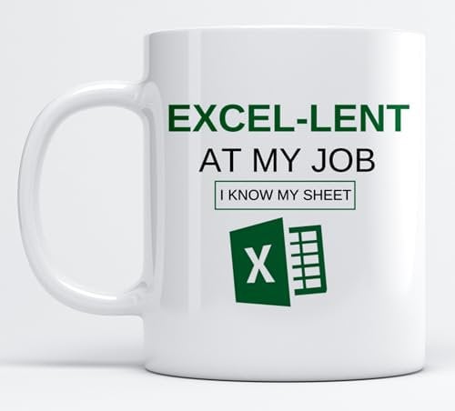 EKAM EXCEL - Lent at My Job, I Know My Sheet Gifts for Colleagues, Funny Work Gifts, Funny Work Colleague Gifts, Office Mugs, Retirement Mugs - 11oz