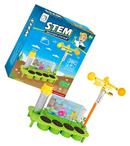 WESIEVYA Yanghua Weather Station Weather Toy Garden Toy Rainfall Monitoring Planting Plants Station