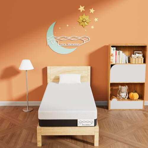 Materasso 90x200, materasso per bambini, materasso in schiuma fredda a 7 zone, durezza H2 e H3, altezza 26 cm, materasso in schiuma viscoelastica per bambini (90x200x26cm)