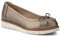 Wide-Fit Bow-Detailed Chunky Pumps - Metallic Size 6