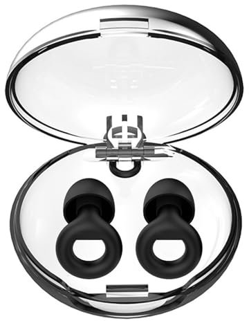 Ultra-Soft Ear Plugs for Sleep – Reusable Noise Cancelling Ear Plugs with Custom Fit - 25dB-30dB Noise Reduction - Comfortable Earplugs Case for Travel, Study, and Work