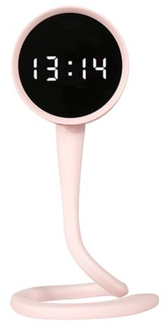 Luobannm Tuya Smart Clock Alarm WiFi Battery Camera 3MP Night Vision Mobile APP Remote View and Record SD Card Memory Camera B