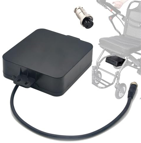 WILLQ 24V 6Ah 10Ah 12Ah Batterie für Elektrorollstühle, wiederaufladbarer Lithium-Ionen-Akku für 50W~288W modifizierter Motorsatz für Klapprollstühle mit Ladegerät,24v12ah