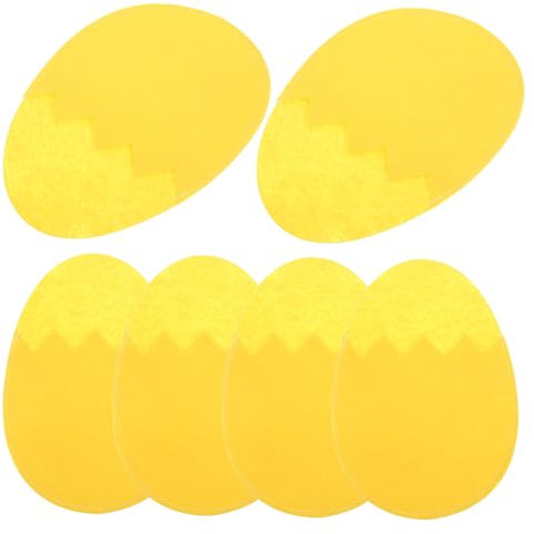 Gatuida 6piezas Porta Cubiertos De Fieltro Forma De Huevo De Pascua Para Decoración De Mesa Fiestas y Organizador De Cubiertos Para Celebraciones De Pascua