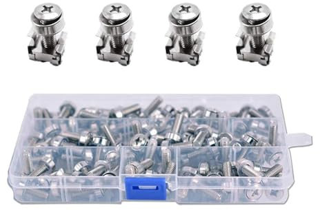 50 Sätze M6 Vierkantloch Hardware Käfigmuttern & Befestigungsschrauben Unterlegscheiben For Server-Rack Und Schrank