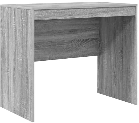 vidaXL Grauer Sonoma Schreibtisch mit Schublade | MDF Kompakte Größe 90 x 50 x 76 cm Ideal für Heimbüros und Studierzwecke. Computer Minimalistische Moderne Schreibtische Klein