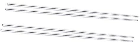 HOODANCOS 2 Pair Stainless Steel Cooking Chopsticks Extra Long Hot Pot Frying Noodle Sturdy Heat Resistant Silver Cutlery for Safe Kitchen Use