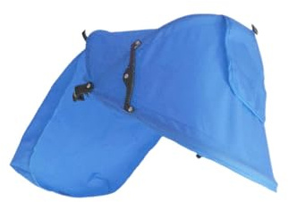 osiuujkw Komfortabler, verstellbarer Sonnenschutz für Kinderwagen, wasserdicht und atmungsaktiv für sonnige Tage, Regenschutz für Kinderwagen, tragbarer Sonnenschirm, Blau, 46cm