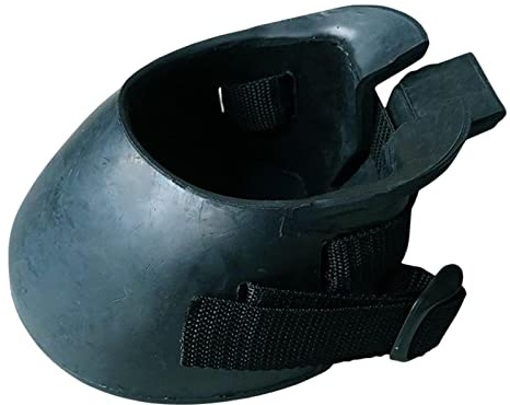 PETSOLA Horse Hoof Boots Rubber Material Equine Footwear Non Slip Horse Bell Boot Overreach Cover Suitable for Riding Stable Field, M