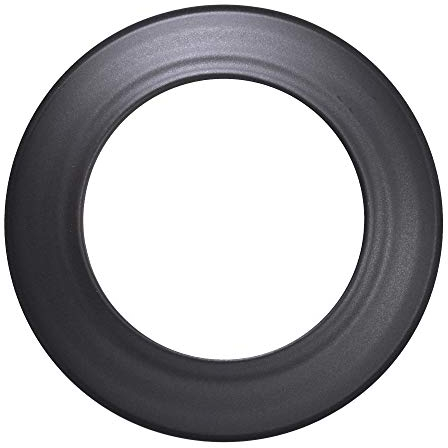 FIREFIX R130/R Ofenrohrrosette für 2 mm Starke Ofenrohre/Rauchrohre in 130 mm Durchmesser, für Kaminöfen und Feuerstellen, Senotherm, schwarz, starr