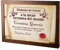 Diploma pergamino a la mejor hermana