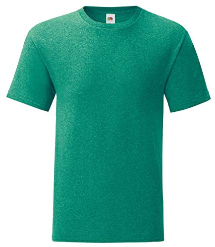 Fruit of the Loom iconic T-shirt, sizes S - 5XL, forest green, XXL