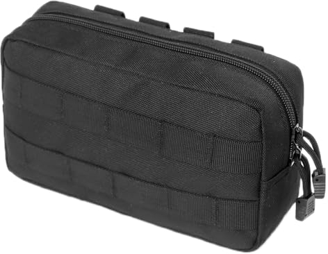 TRIWONDER Taktische Hüfttaschen, Molle Klein Tasche, Wasserdicht Gürteltasche Beutel für Camping Wandern Jagd (Schwarz)
