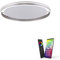 Paul Neuhaus Q-VITO LED Deckenleuchte, Works with Alexa - Smart Home, Fernbedienung CCT warmweiß – kaltweiß (79,4cm Silber)