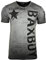 Subliminal Mode T-Shirt Homme Coton Col Rond à Manches Courtes Délavé Style Mordene/Vintage - Coupe Classique BX08 - Gris Foncé L