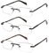JJWELL 3 STÜCKE Lesebrille Herren Mit Blaulichtfilter, Randloser Rahmen Blaulicht Herren Lesebrille, Metall Lesebrillen Lesehilfe, Anti-Augenbelastung/UV, Anti-Blaulicht Brille Mit Sehstärke 1,5