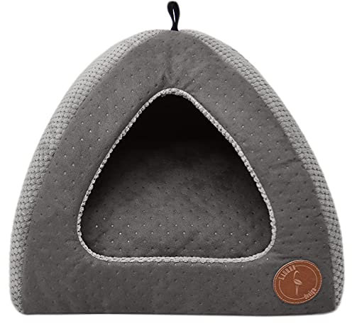 Z4L WauWau Hundehöhle/Katzenhöhle/Bella grau gesteppt/grau 40cm x 40cm