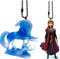 Nokk Elsa Cavallo 10,2 cm & Principessa Anna Viola Pvc Portachiavi Dangler Ornamento Figura