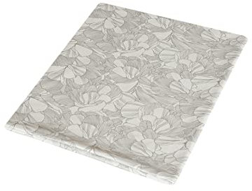 1buy3 Jersey Stoff gemustert zum nähen | 92% Baumwolle, 8% Elasthan | Kinderstoff | Baumwolljersey | Muster: Blüten Grau | 50cm x 160cm | Grundpreis je m² = €11,24