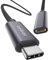 USB C Verlängerung 2m, 6.6ft Typ C Verlängerungskabel Typ C Extension Stecker auf Buchse 5 Gbit/s für PSVR2 M2 MacBook ipad mini 6 ipad air 5 Galaxy S23/S22 Note20 Tab S9 Pixel 8 Pro Oneplus 12 Grau