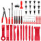 GOOACC 102Pcs Trim Removal Tool, Auto Terminal Removal Tool, Auto Clip Pliers Stereo Removal Tools, Car Upholstery Repair Pry Kit,Precision Hook and Pick Set, Round Handle Crowbar
