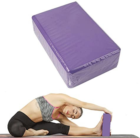 Halatua Yoga Brick | Bloques de espuma EVA de apoyo | Entrenamiento de pilates, estiramiento, meditación, estabilidad ladrillo de alta densidad, accesorios de fitness