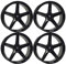 4x MB Design Felgen KV1S 9.5Jx20 ET45 5x112 Glanzschwarz kompatibel mit VW ID.4