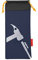 RiToEasysports Tent Nail Pouch, Portable Hammer Nail Pouch Camping Tent Peg Bag Black Peg Nails Stake Storage Bag (Dark Blue)