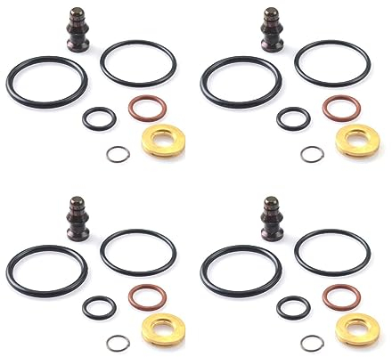 ROBUST 4x Pumpe Düse Dichtsatz Repsatz für A2 A3 A4 A6 Volkswagen Transporter T5 Caddy Golf Passat Polo Seat Leon Ibiza Altea Skoda Fabia Octavia Superb 1.9 2.5 Tdi 1417010997 038198051C