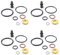 ROBUST 4x Pumpe Düse Dichtsatz Repsatz für A2 A3 A4 A6 Volkswagen Transporter T5 Caddy Golf Passat Polo Seat Leon Ibiza Altea Skoda Fabia Octavia Superb 1.9 2.5 Tdi 1417010997 038198051C