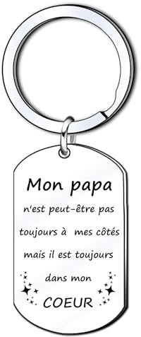 Cadeaux Papa Porte clés Papa Porte-clés Homme, Idee Cadeau Fete Des Peres, Cadeau Anniversaire Papa Cadeaux de Noël pour Papa (4)