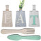 Clyictz Set di taglieri con scritta Eat, da appendere, per cucina, forchetta e cucchiaio, decorazione da parete e cucina, durevole