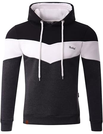 Reslad Kapuzenpullover Herren Sweatshirt | Hoodie Männer Pullover aus bequemer Baumwolle RS-1008