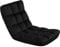 Yaheetech Floor Folding chair, Comfy Gaming Sofa Chair with 14 Adjustable Positions, Padded Lazy Sleeper Recliner Lounge Chair with Backrest, Black