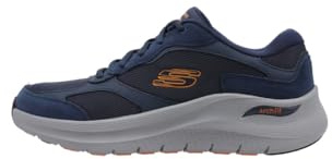 Skechers Men's Arch Fit 2.0 The Keep Sneaker, Navy Suede/Mesh/Duraleather/Trim, 13 UK