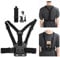 Yowmina Phone Chest Strap Mount Kit, Chest Mobile Phone Fixing Mount Harness Strap Holder, Chest Body Mount for Digital Cameras Holder Strap, Chest Phone Holder for Sport Camera/Mobile Phone