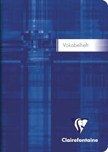 Clairefontaine 36479Cpack - Packung mit 10 Vokabelheften / Adressbücher (DIN A6, 10,5 x 14,8 cm, liniert, mit 1 Mittelstrich, 90g, 32 Blatt) 1 Pack farbig sortiert
