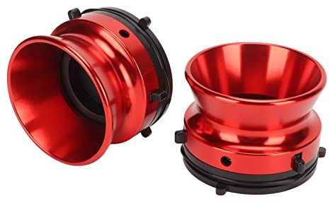 Brilluxa 1 Paar Nab Reel Hub-Adapter – Polierter Aluminium-Universal-Ladegerät-Öffner für Studer, ReVox, Akai, Teac, 10-Zoll-Reel-to-Reel-Tonbandgeräte. Nab Reel Hub-Adapter
