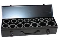 Stahl-Faust Schlagschrauber Nüsse Set Steckschlüssel Einsätze 17-50mm 3/4 Zoll 16tlg.