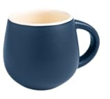 Sallys Sia Mug Tassen - Espressotassen 80 ml, 4er Set - Espresso Tassen mit Henkel, Spülmaschinengeeignet, Mikrowellengeeignet (Night Blue)