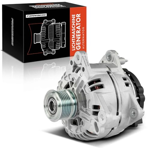 Frankberg Lichtmaschine Generator 150A Kompatibel mit A4 8EC B7 1.9L 2.0L 2004-2008 Golf VI 5K1 2.0L 2008-2012 Pa.ssat CC 357 2.0L 2008-2012 Leon 1P1 2.0L 2005-2010 Replace# 0124615017