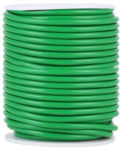 Alambre Plastificado 3,5mm x 20m, Alambre para Plantas Lazos, cuerda de alambre verde lazos de torcedura, Ideal para Atar Rosales Trepadores y Soporte de Plantas en el Jardín.
