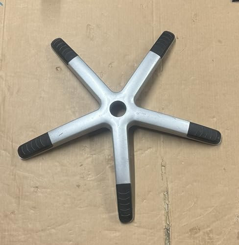 Genuine Heavy Duty Chair Base Replacement Parts for X-Rocker Gaming Chair Bottom Part Office Chairs Base Feet Heavy Duty Chair Foot Universal Chairs Reinforced Leg for Office Chair - Silver