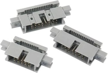5pcs 2.54MM IDC Type Box Header Male Headers 10/14/16/18/20/30/34/40/50 PIN Connector for 1.27mm Pitch Flat Cable(Have Fixed Frame,2x10 20P)