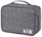 Hemobllo custodia per il trasporto dei cavi cavo gadget auricolare kit guidare auto borsa organizer elettronica borse filo micro piccola borsa per l'elettronica valigetta elettronica Grey