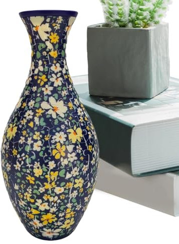 Rukjmqi Kunst Puzzle Vase Vase Puzzle, Blumenvasen Puzzle Spielzeugset, Kreatives Vasen Puzzle Spielzeug, Einzigartige Blumenvase Aus Gebogenen Puzzleteilen, Kreative Dekorative Puzzle Vase Wohnkultur