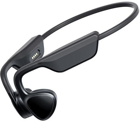 Mozone Bone Conduction Headphones,Open-Ear Bluetooth 5.3 Wireless, IPX7 Waterproof Sport Earphones with 12H Playtime & Magnetic Fast Charge, Secure Fit for Running, Cycling, Gym