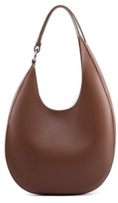 MOSAMHUA Halbmond Ledertasche Damen - Unikat Design Umhängetasche mit verstellbarem Gurt, Exklusive Achselhöhle Schultertasche Hochwertiges Leder